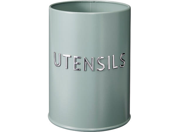 Bestikkholder grønn metall 11x15cm 1300 ml 