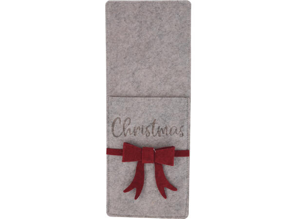 Bestikkholder pose filt 11,5x30cm 2ass 100 % polyester 