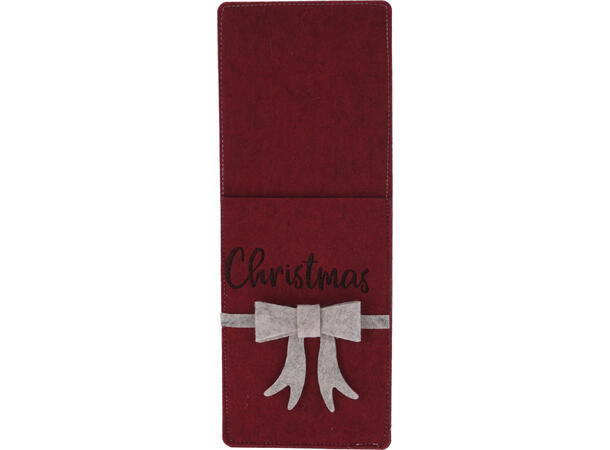 Bestikkholder pose filt 11,5x30cm 2ass Forpk 24stk 100 % polyester 