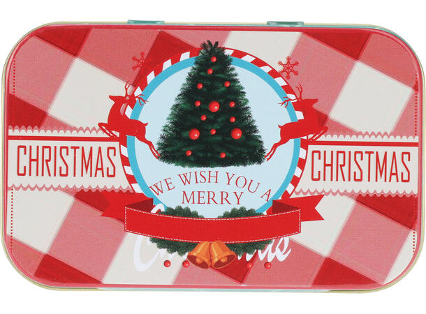 Boks metall julemotiv 9,5x6x2cm 12asx 24 assortert i display 