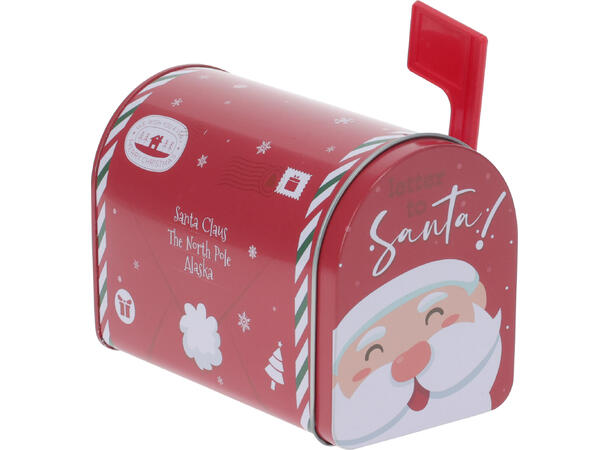 Boks metall postkasse 2ass rød/grønn s/2 13x7,5x9,5cm 16x10x11cm, Forpakn. 12sett 