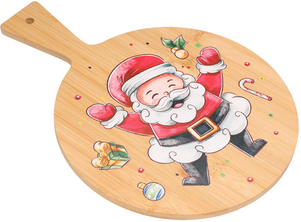 Brett julemotiv 25x35cm bambus 4ass Forpk 24stk Vekt 405gram 