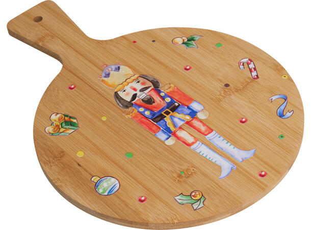 Brett julemotiv 25x35cm bambus 4ass Forpk 24stk Vekt 405gram 