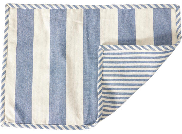 Dekkebrikke stripet bomull 48x33cm 4ass 