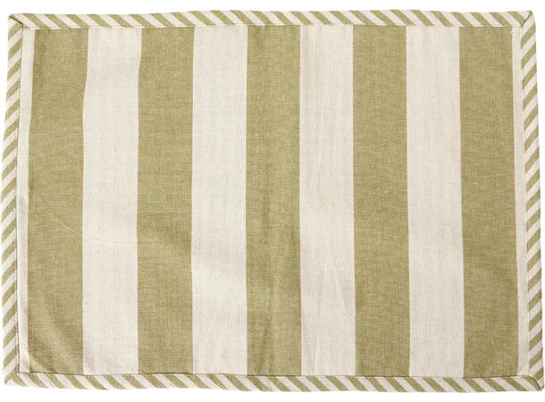 Dekkebrikke stripet bomull 48x33cm 4ass 