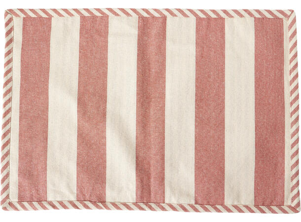 Dekkebrikke stripet bomull 48x33cm 4ass 
