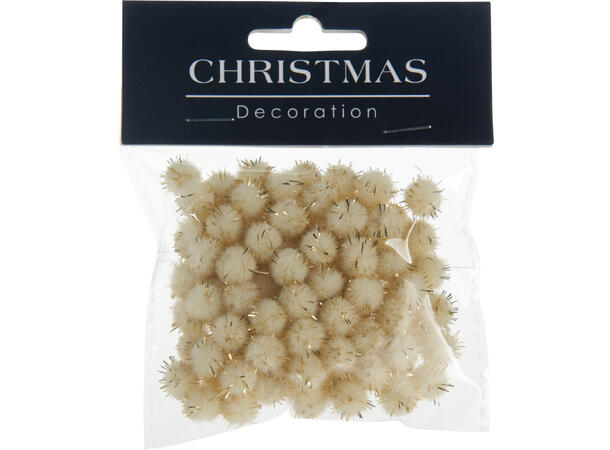 Dekor jul Bær Stjerne etc gull 4ass Display 36stk 