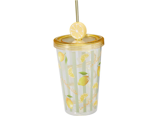 Drikkeglass frukt PS 600ml 3ass 