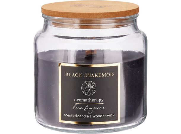 Duftlys glass treveke 10x10cm 6ass 