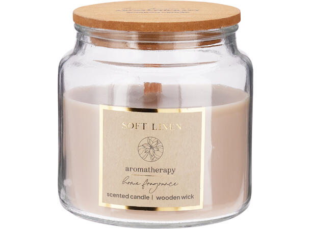 Duftlys glass treveke 10x10cm 6ass 