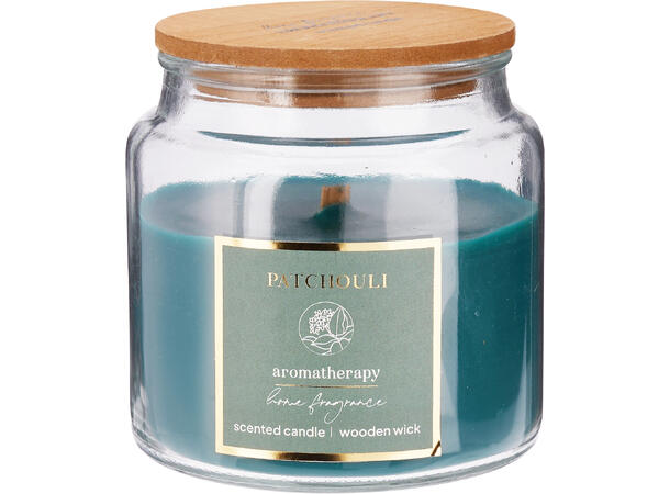 Duftlys glass treveke 10x10cm 6ass 