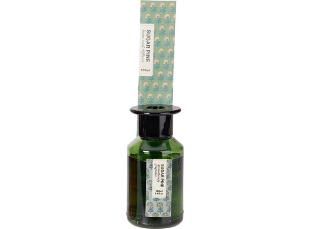 Duftolje 100ml i brunt glass 5x10cm 3ass Pionduft, Sandeltre, Furuskog 