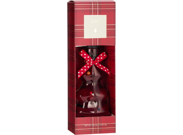 Duftolje juletre glass 16cm 100ml 2ass: Krydderbær og Furuskog 