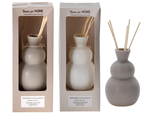 Duftolje keramikkholder 8,5x13,5cm 2ass Hvit Sand 