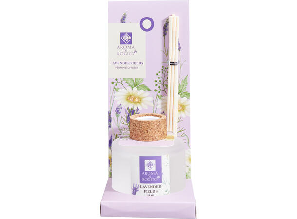 Duftolje m/pinner 150ml 21cm 6ass Forpk 12stk 150ml 6 dufter 