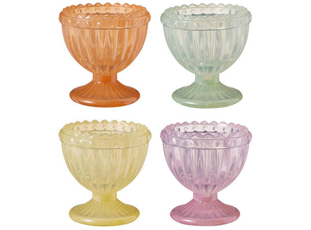 Eggeglass påske 5,5x5,7cm 4ass Display 16stk 
