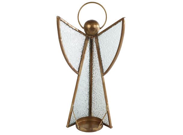 Engel lysestake telys gull 12x27cm Forpk 6stk 