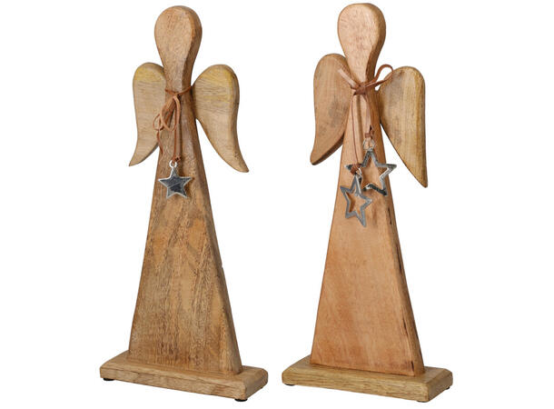 Engel mangotre m/stjerne 18x40cm 2ass 