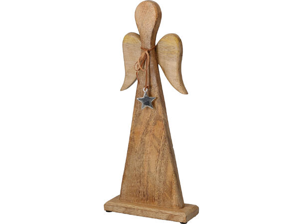 Engel mangotre m/stjerne 18x40cm 2ass 