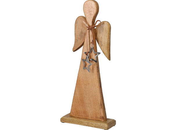 Engel mangotre m/stjerne 18x40cm 2ass 