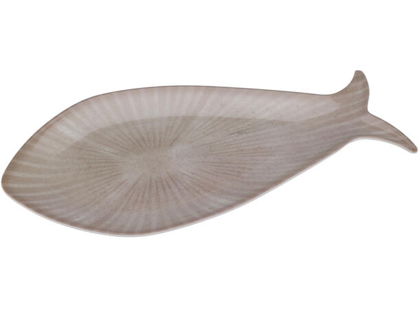 Fat fisk melamin blåsjattert 35x18cm 2as 
