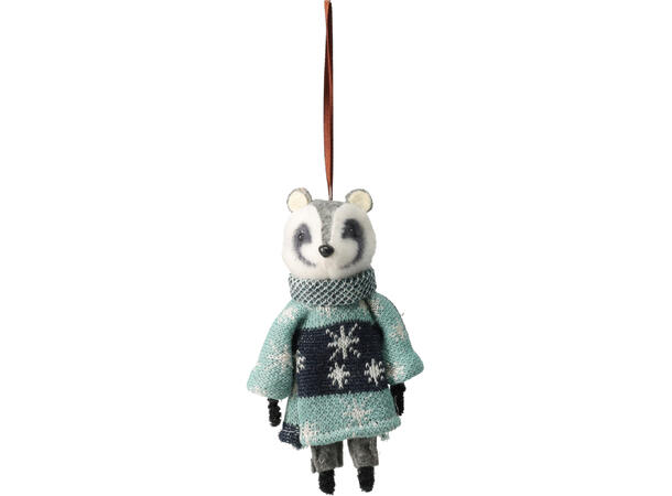 Figur dyr av filtstoff 11x15cm 6ass Display med 12stk 