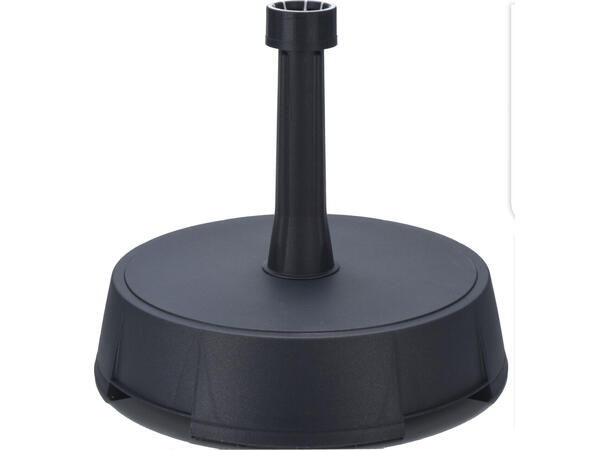 Fot parasoll 15kg støpt matt sort d:40cm Polyresin fylt med betong 