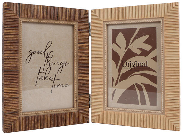 Fotoramme 10x15 beige/brun 30x20x2cm 