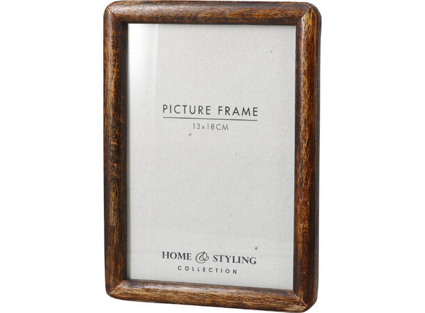 Fotoramme mørk mangotre 15,5x20,5cm Bilde: 13x18cm 