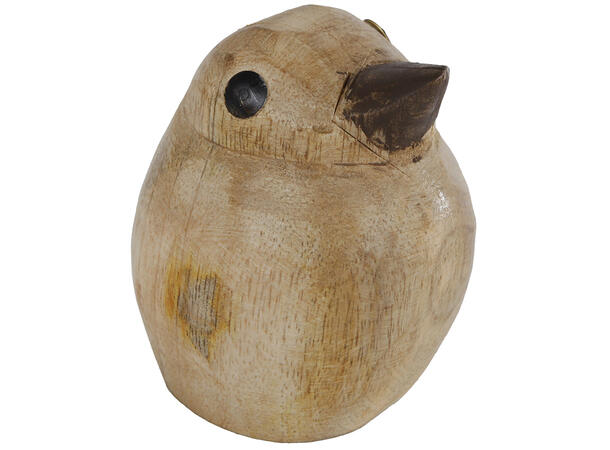 Fugl mangotre natur m/brunt 5,5x7x7,5cm 