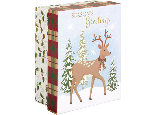 Gaveeske jul ass motiv s/5 24x16,5x7/14x11,5x6/12,5x10x5cm 