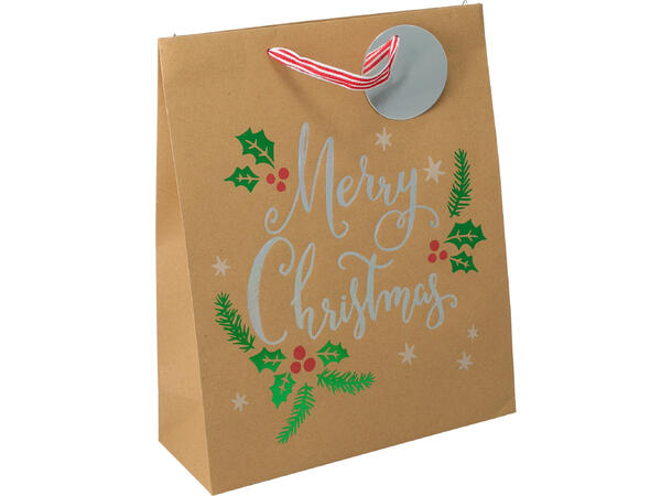 Gavepose kraft jul 32x26x10cm 4asx Forpk 24stk 