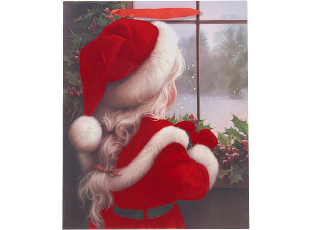 Gavepose nissejente 26x10x32cm 3ass Fløyelsfinish 