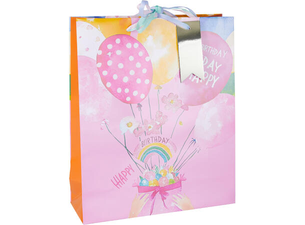 Gavepose stor 32x26x10cm 4ass 190 g papir 