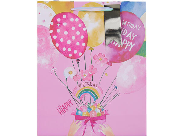 Gavepose stor 32x26x10cm 4ass 190 g papir 