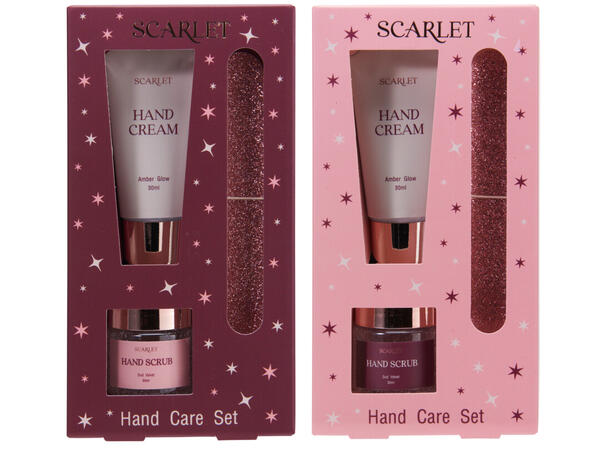 Gavesett 3deler Skrubb Håndkrem Fil 2ass Vekt 130gr 