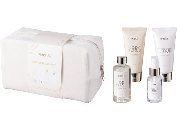 Gavesett 4 deler Veske bodywash m/tilb. Wash 100ml Skrubb/lotion 65ml Mist 50ml 