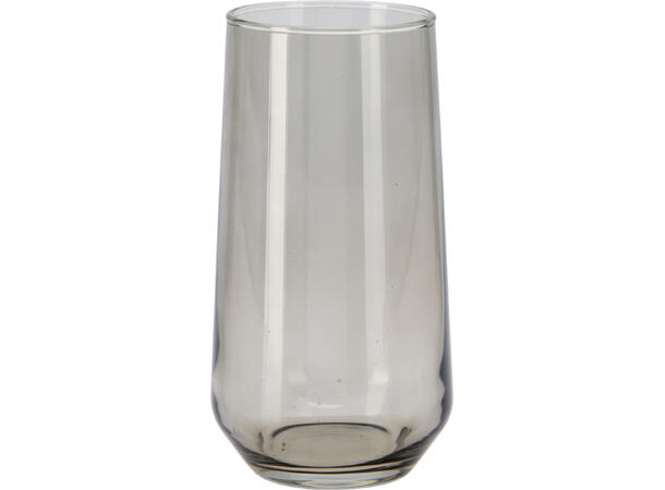 Glass røyksort farge 6,5x15cm 470ml Forpakning: 6stk Vekt: 250gram 