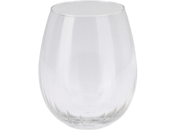 Glass stripet glass 6x10,5cm 440ml s/4 