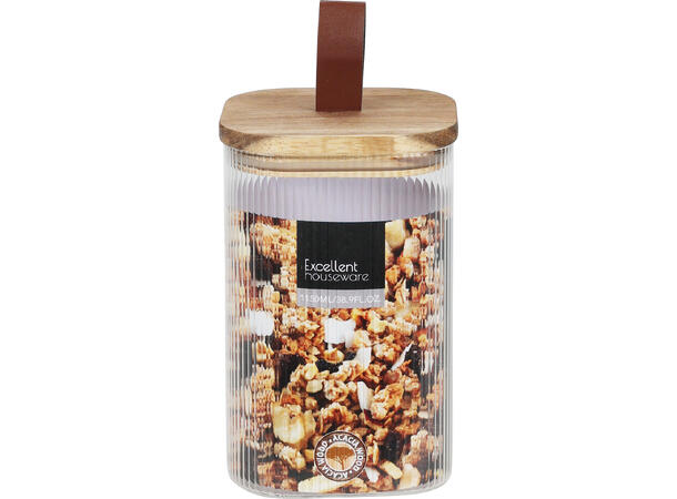 Glasskrukke m/lokk 1150ml 10,5x15,5cm Forpk 12stk Vekt 350gr 