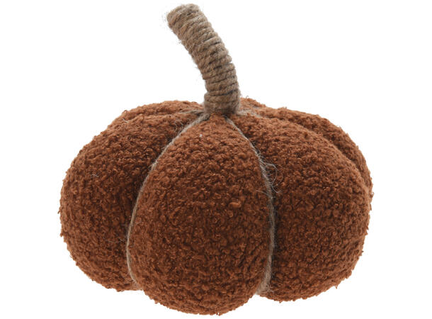 Gresskar dekor tekstil 17x17x14cm 3ass Materiale: Polyester, skum og jute 