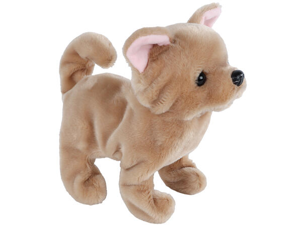 Hund brun bjeffer og beveger seg 21cm Take Me Home Plysj 