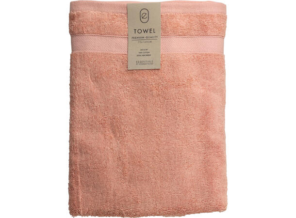 Håndkle 70x140cm lys rosa 100 % Bomull 550g/m 