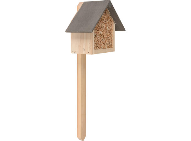 Insekthotell 12x6,5x10cm m/pinne:30cm 4a Forpakning: 24 stk 