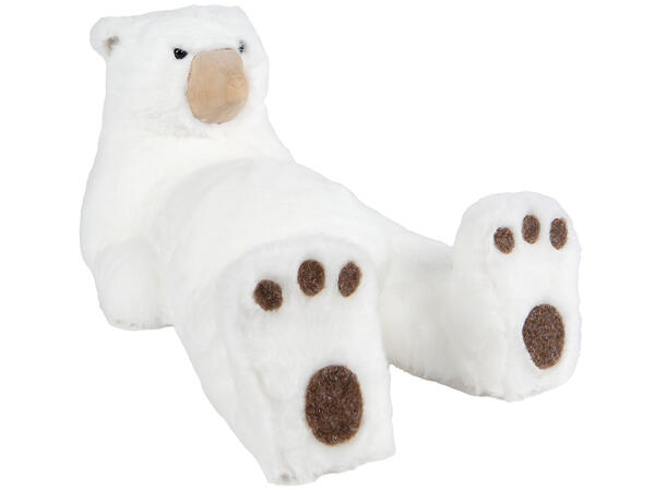 Isbjørn liggende isopor 37x24x22cm 