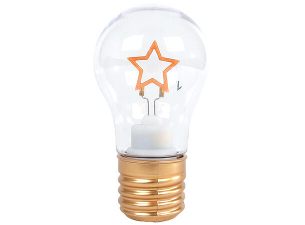 Jul LED fasong som lyspære 7x12,5cm 4ass 