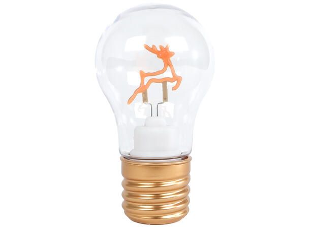 Jul LED fasong som lyspære 7x12,5cm 4ass 