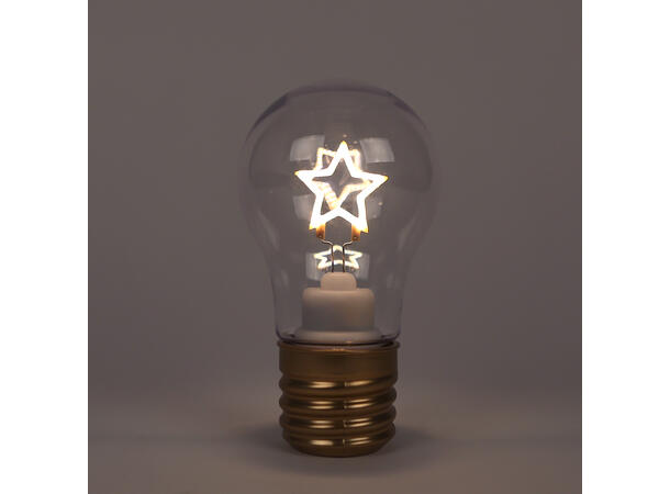 Jul LED fasong som lyspære 7x12,5cm 4ass 