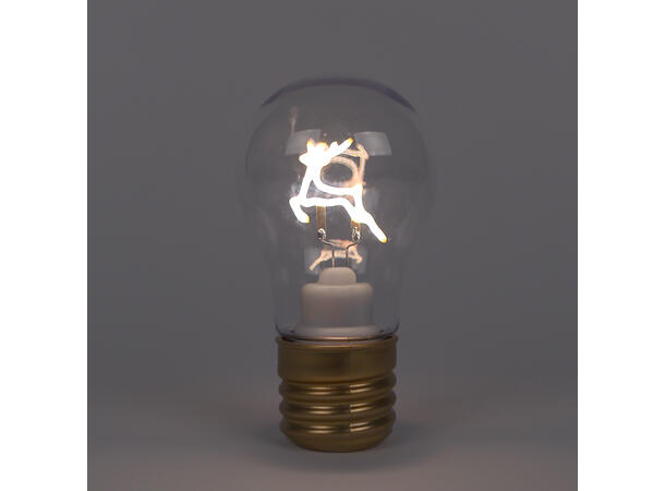 Jul LED fasong som lyspære 7x12,5cm 4ass 