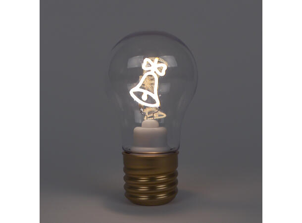 Jul LED fasong som lyspære 7x12,5cm 4ass 